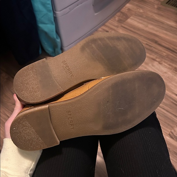 Sperry Tan Leather Penny Loafers - Picture 2 of 3